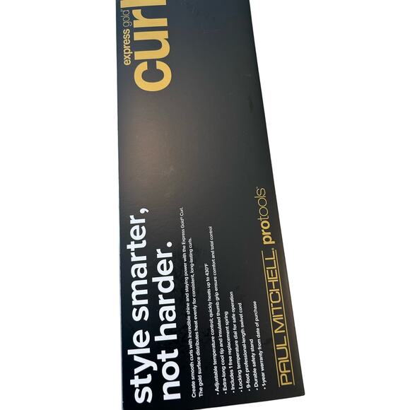 PAUL MITCHELL Pro Tools Express Gold Curl Titanium Curling Iron, Fast-Heating - Picture 5 of 8